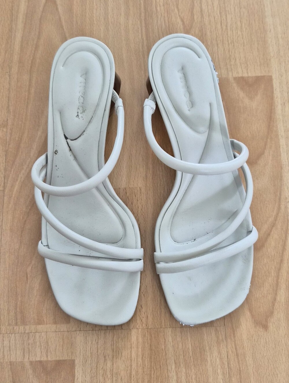 Vince Women's White Strappy Slide Sandals